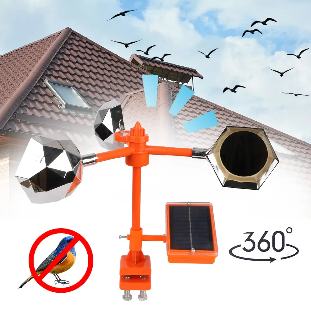 Solar Bird Scarer - Dissuasore Automatico per Uccelli a Energia