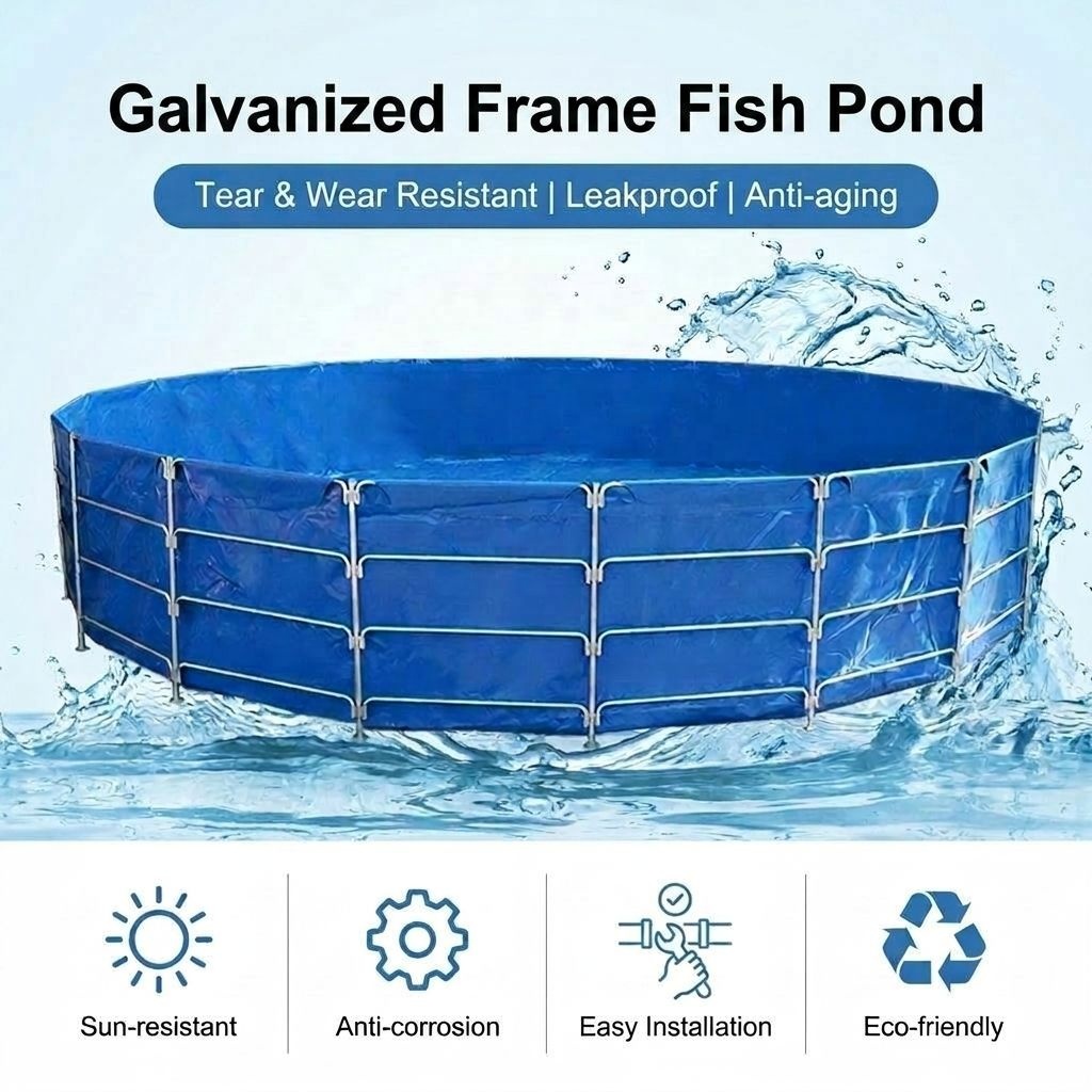 Farm Pond Liner - Attrezzatura per Acquacoltura, Telaio in Acciaio