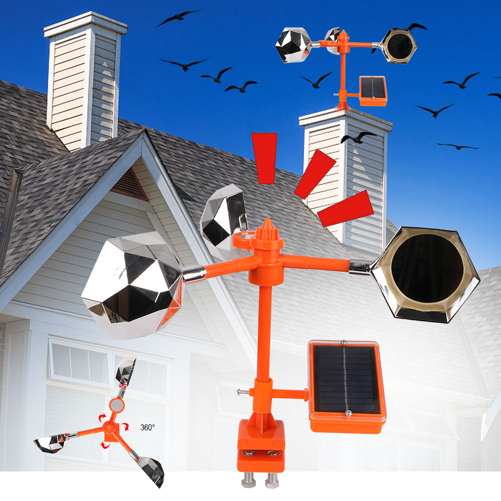 Solar Bird Scarer - Dispositivo di guida repellente per uccelli